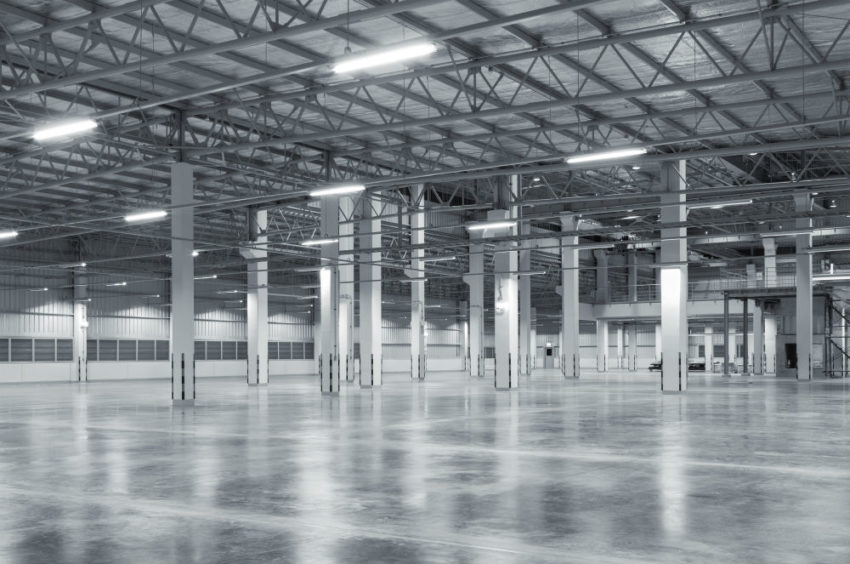 Tomt industrilokale. Foto.