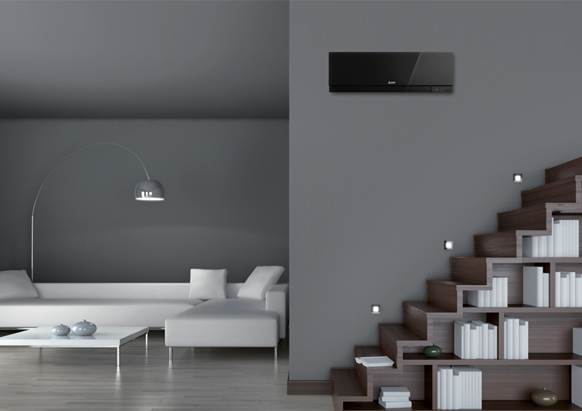 Svart Zen over trapp. Foto.