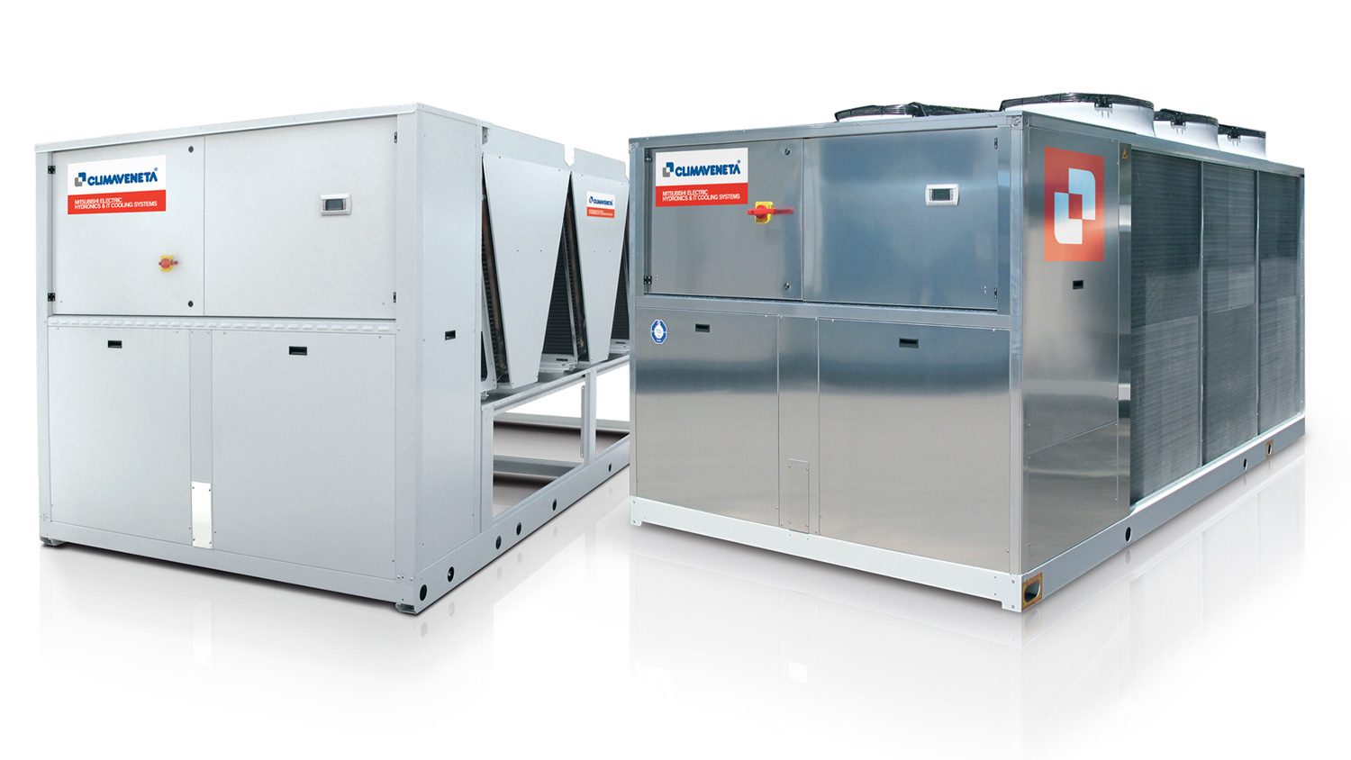 Climaveneta, 2 store maskiner. Foto.